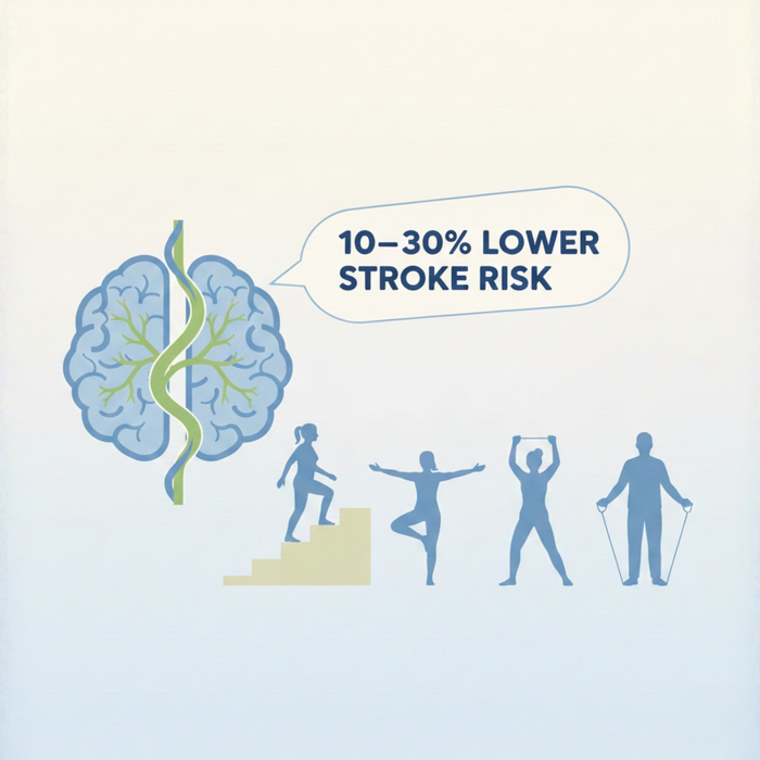 Move a Little, Protect a Lot: How Small Exercises Cut Stroke Risk by Up to 30%