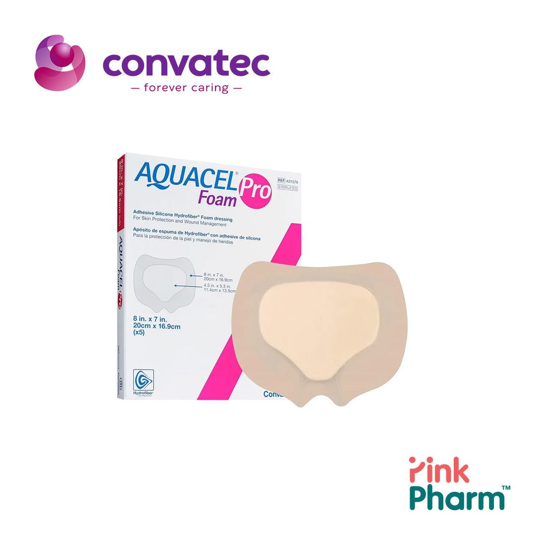 Convatec 421580 AQUACEL® Foam Pro Sacral Dressing - 24cm x 21.5cm