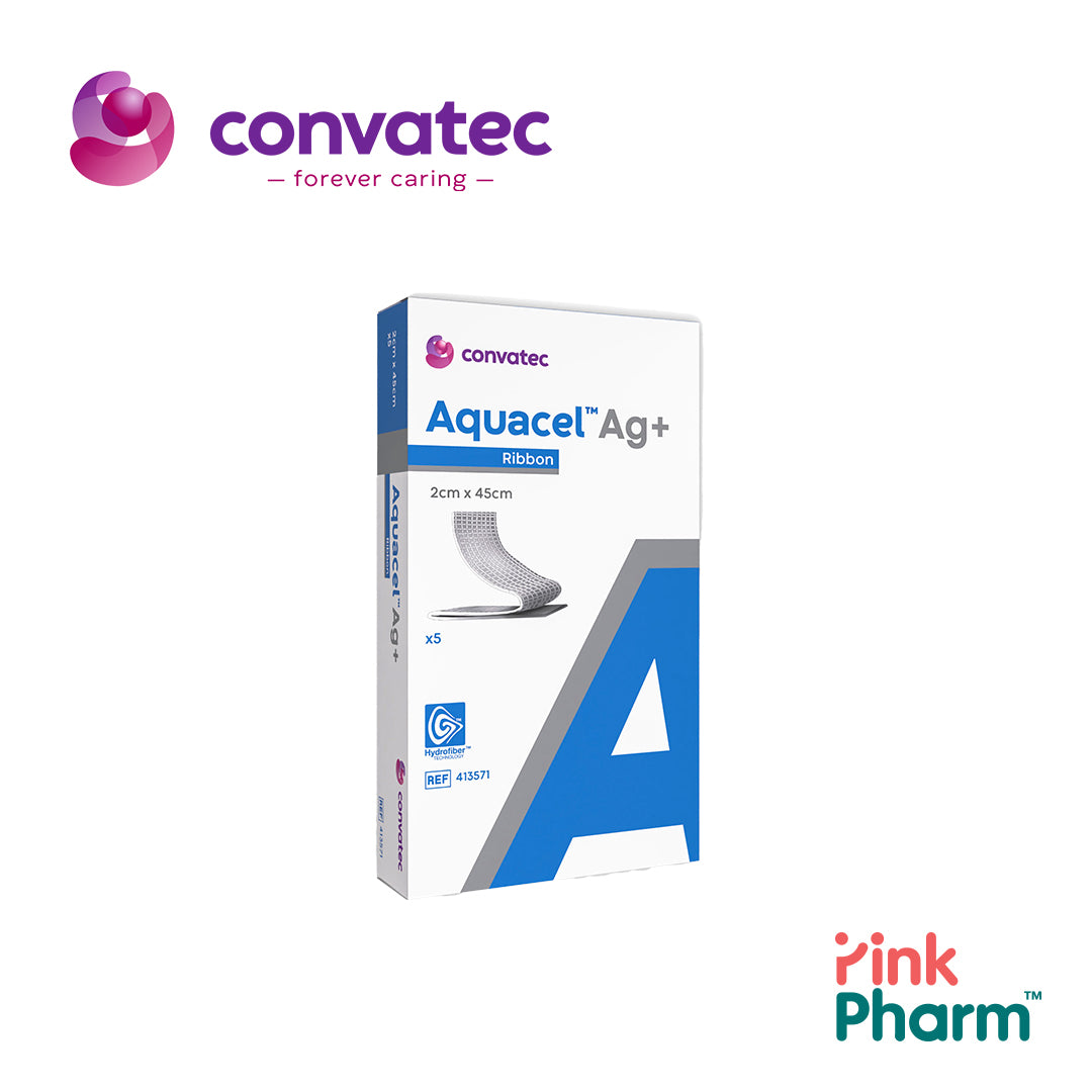 Aquacel AG+ 2x45cm Ribbon Dressing Aquacel AG+ 2x45cm Ribbon Dressing