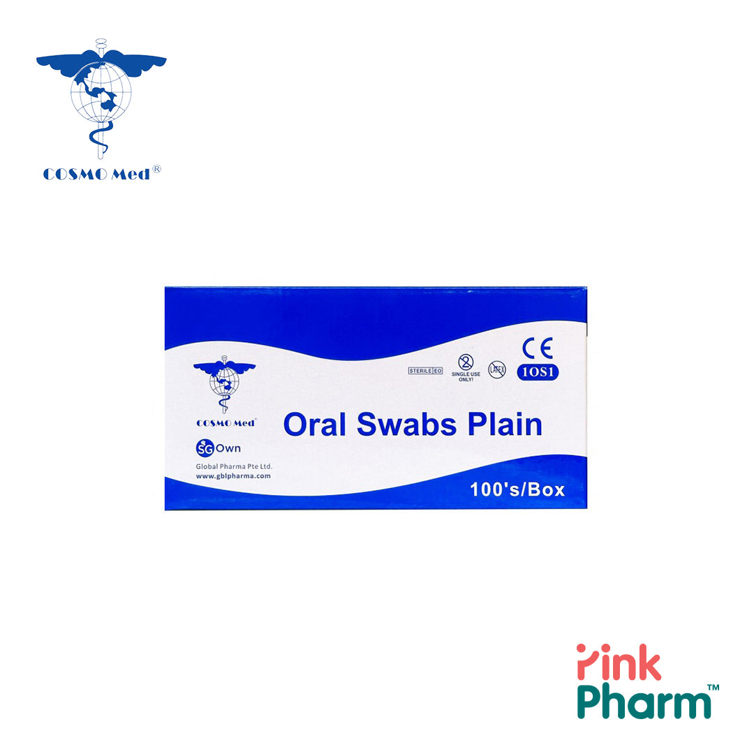 COSMOMED Oral Swabs Plain 100s