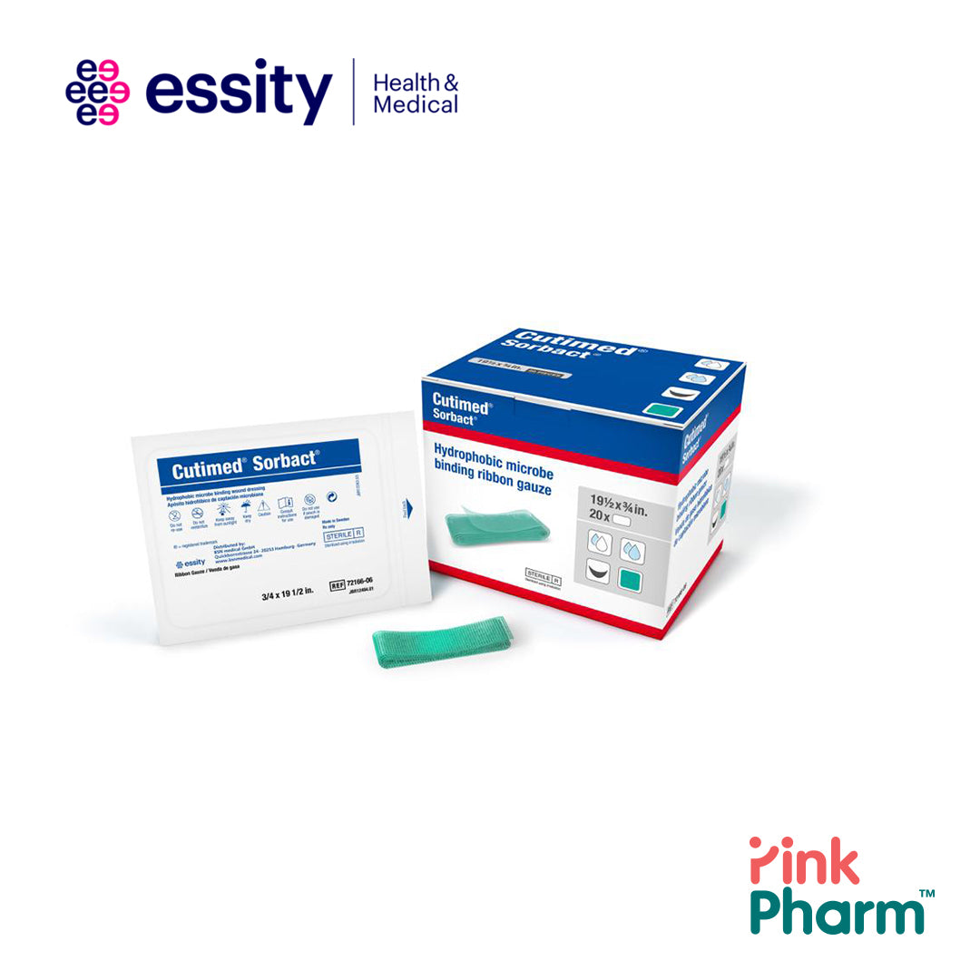 Cutimed® Sorbact® Ribbon Gauze Sterile 2 x 50cm — PinkPharm