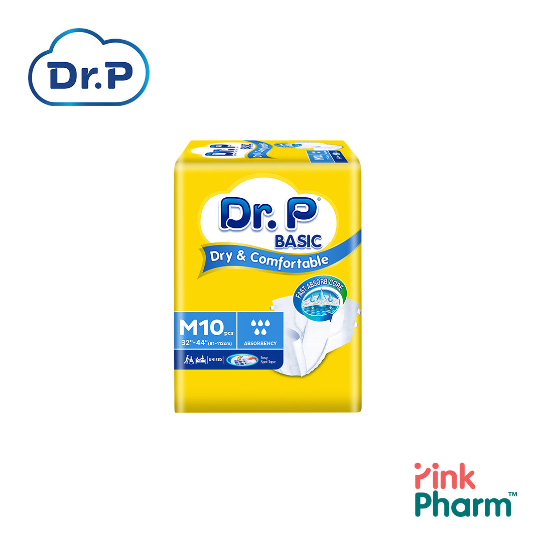 Dr. P Basic Adult Diapers - Carton