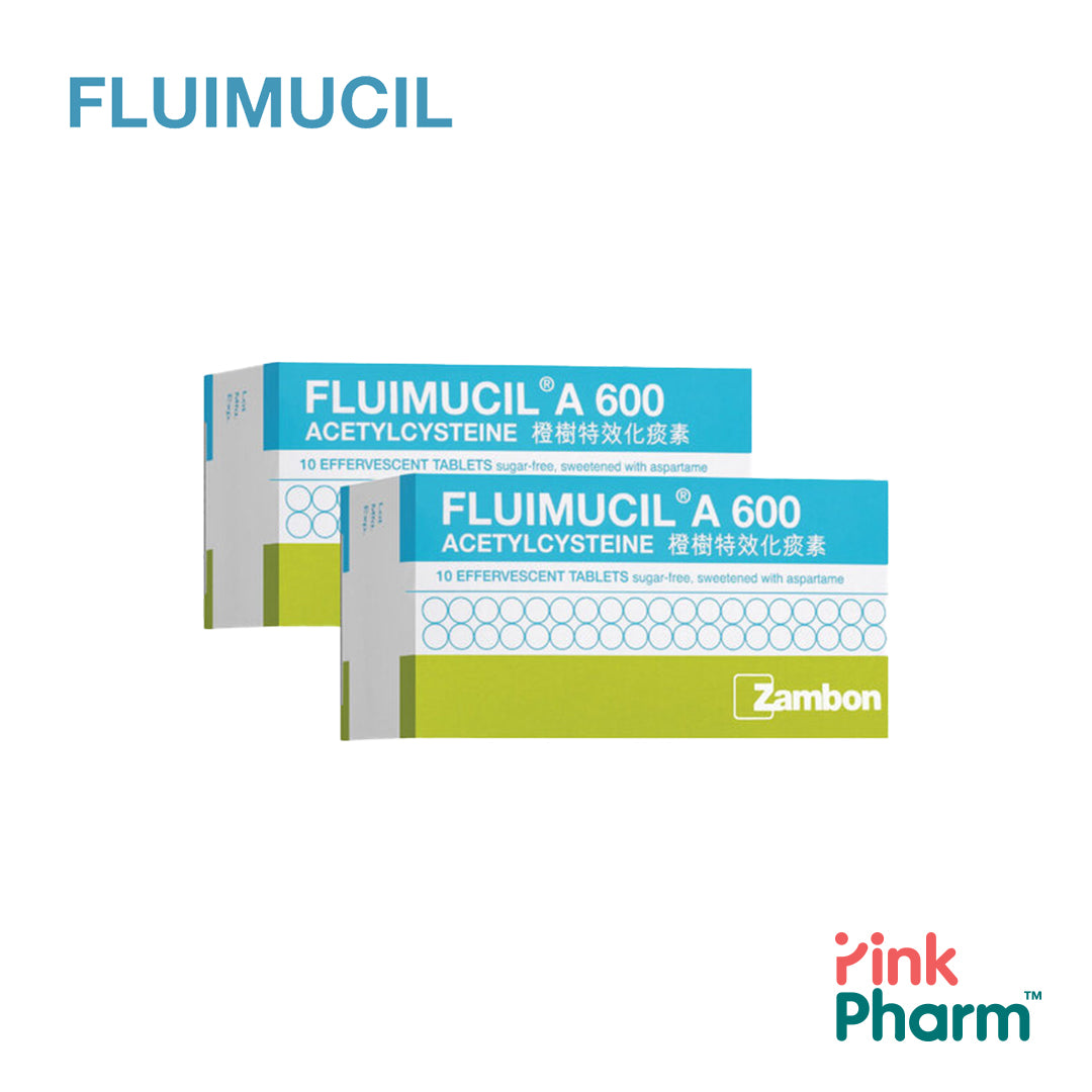 Promucil Fluimucil Effervescent Tablets 600mg 10s — PinkPharm