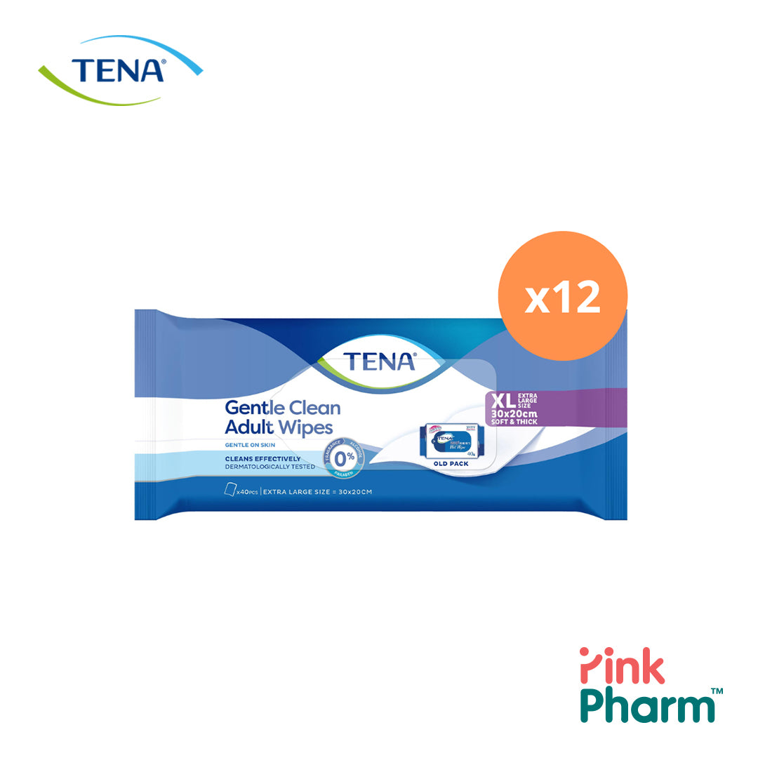 TENA GENTLE CLEAN ADULT WET WIPES (ALCOHOL FREE)