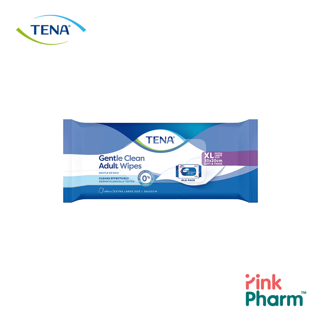 TENA GENTLE CLEAN ADULT WET WIPES (ALCOHOL FREE)
