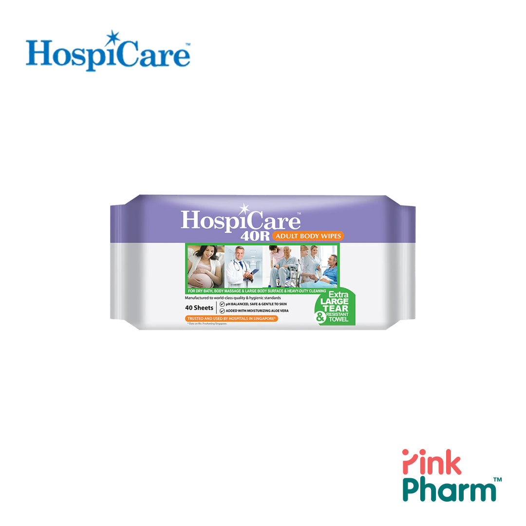 HospiCare 40R Adult Body Wipes