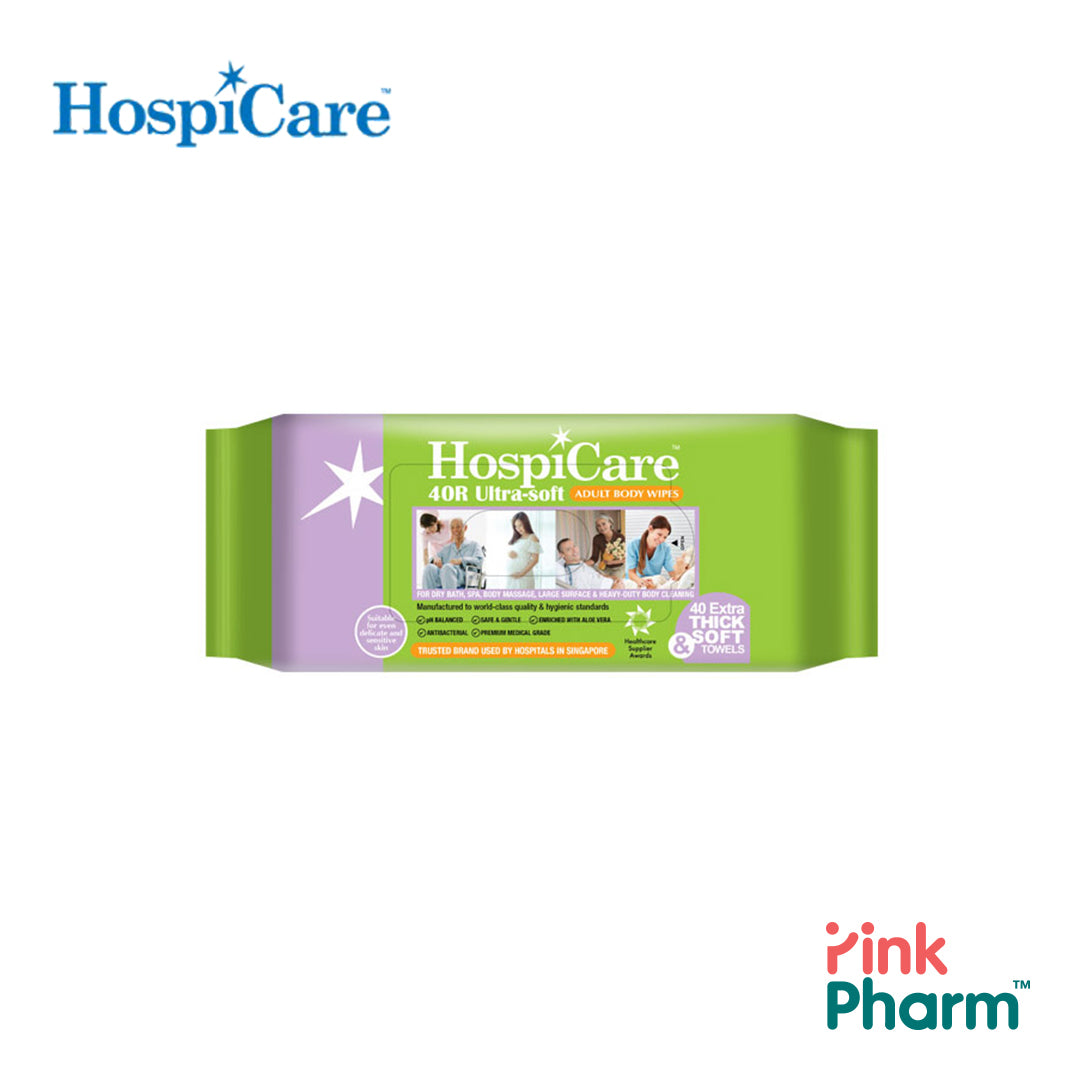 HospiCare 40R Ultra-Soft Adult Body Wipes