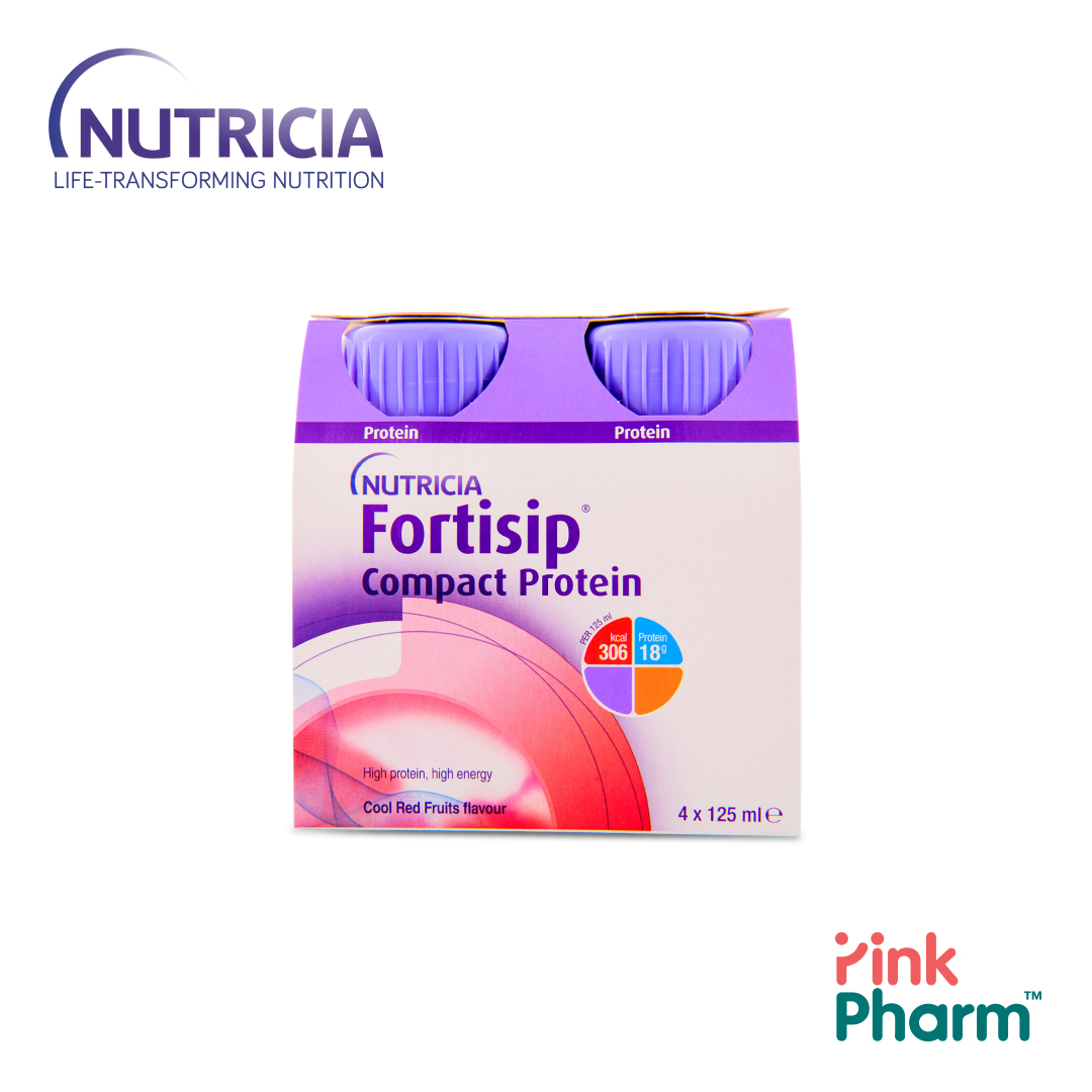 Nutricia Fortisip Compact Protein (Cool Red Fruits) - 4 x 125ml