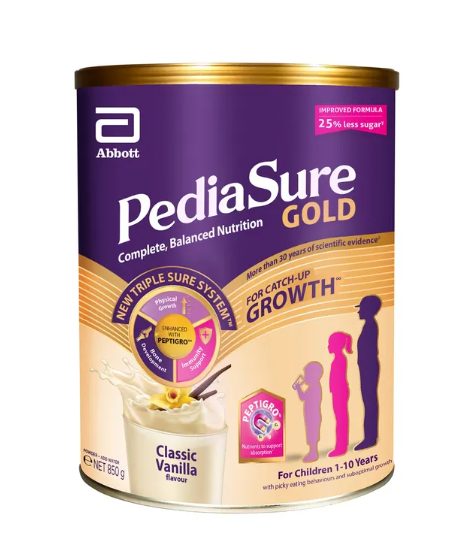 Pediasure Gold w PeptiGro Vanilla (850g)