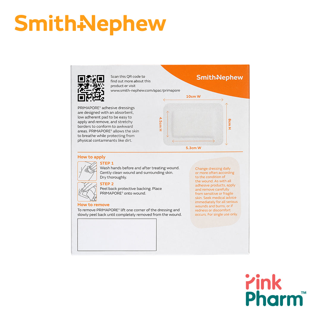 Smith+Nephew Primapore 10cm x 8cm (Box of 3s)