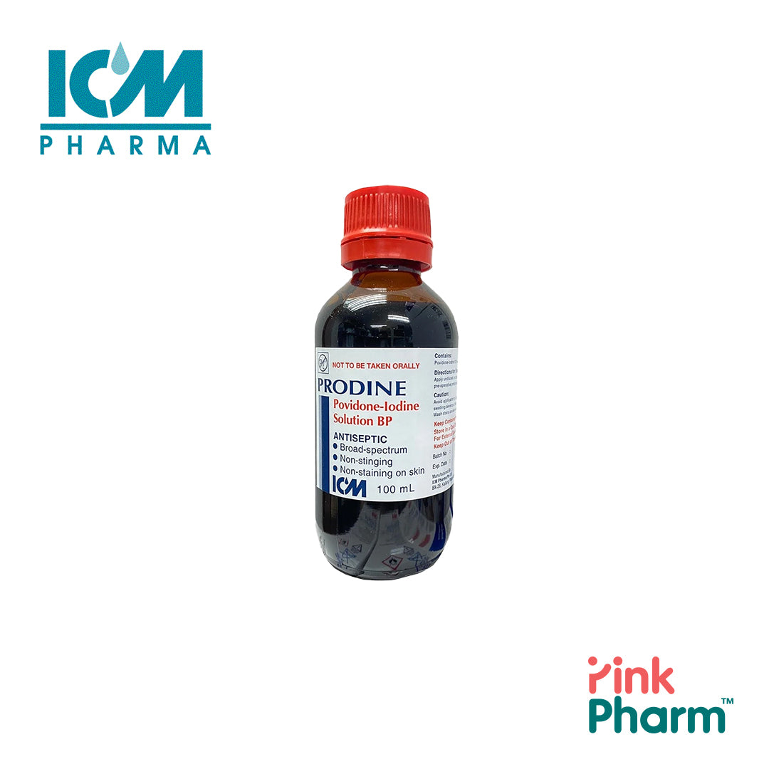ICM Pharma Prodine Antiseptic Solution 100ml - Free Delivery $50 Up ...