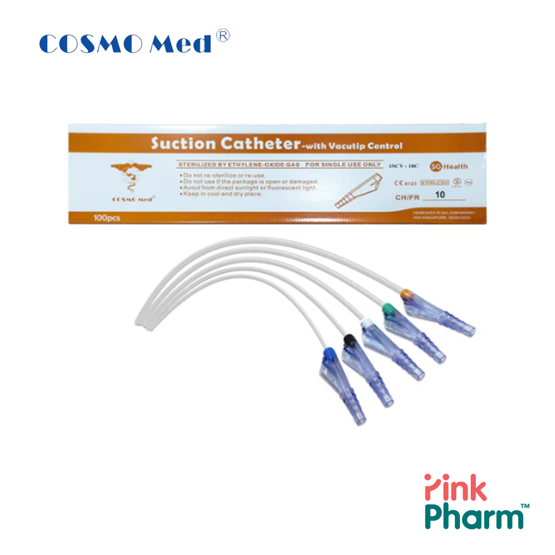 CosmoMed Suction Catheter with Vacutip Control