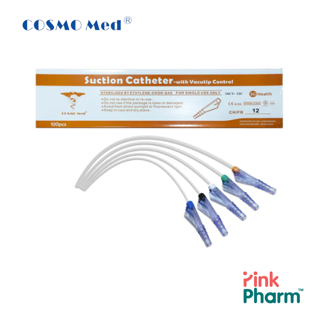 CosmoMed Suction Catheter with Vacutip Control