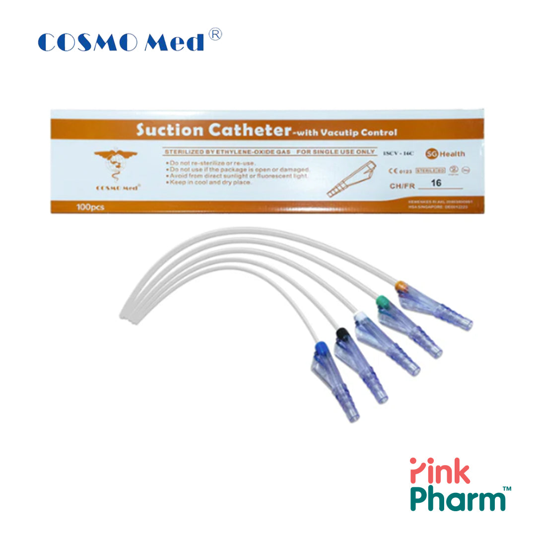 CosmoMed Suction Catheter with Vacutip Control