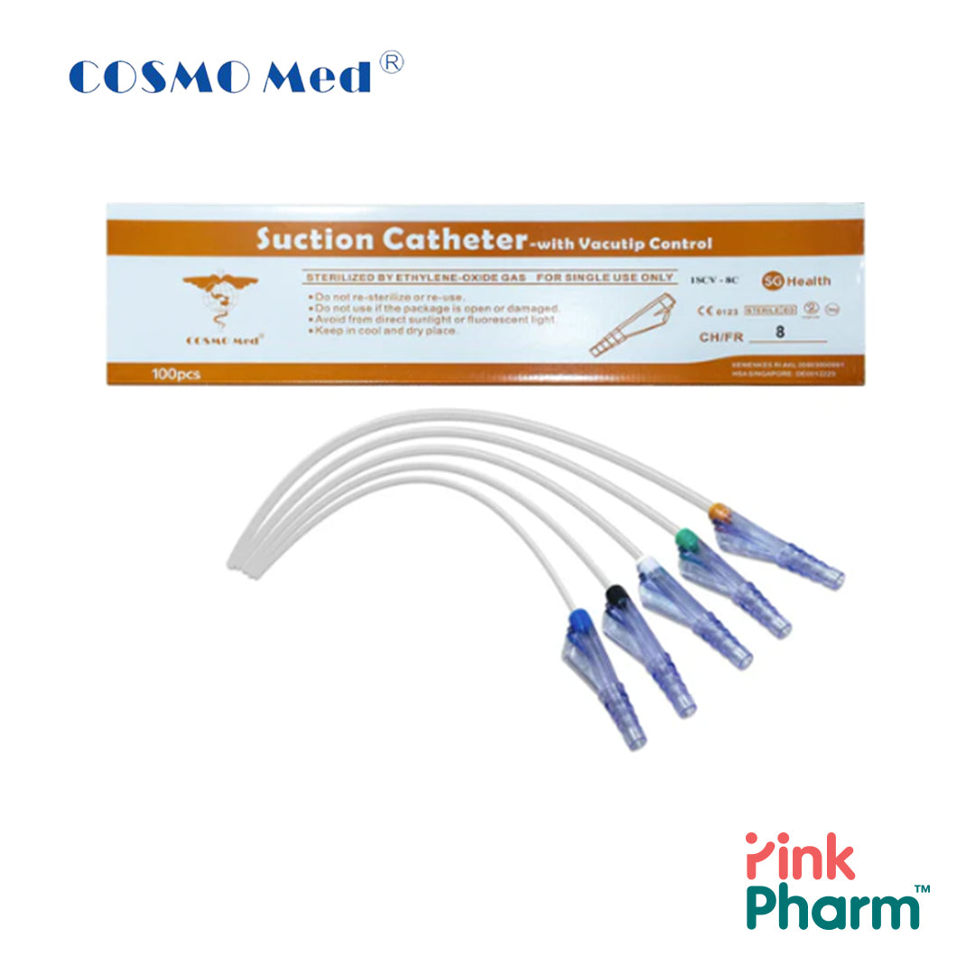 CosmoMed Suction Catheter with Vacutip Control