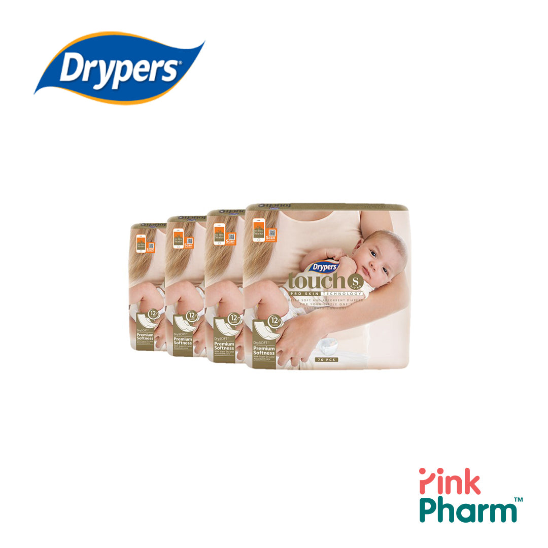 Drypers Touch S (4x70s)