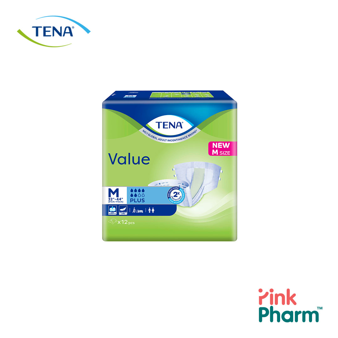 TENA Value Adult Diapers (10+1 Carton FOC)
