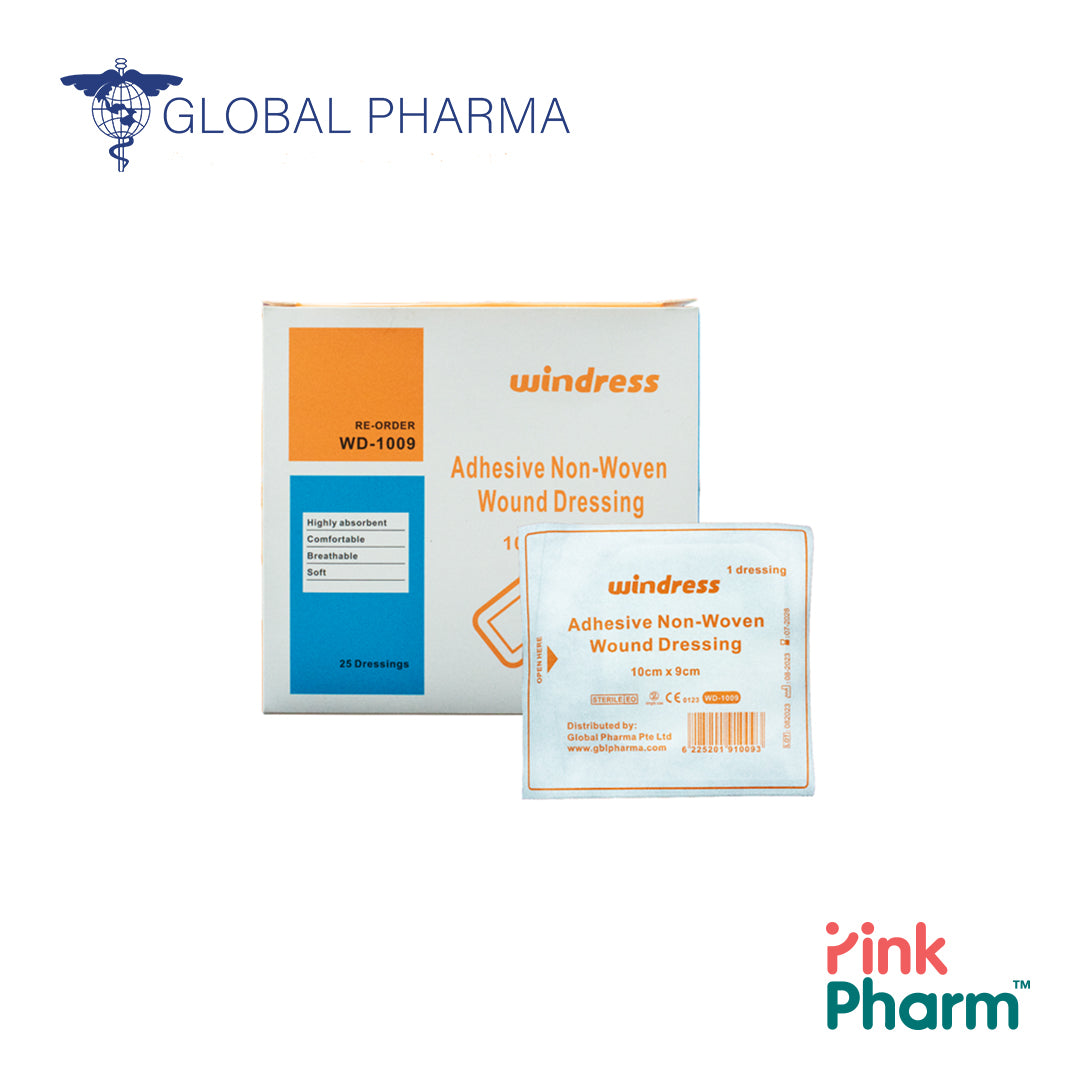Windress Sterile Adhesive Non Woven Wound Dressing 10 x 9cm